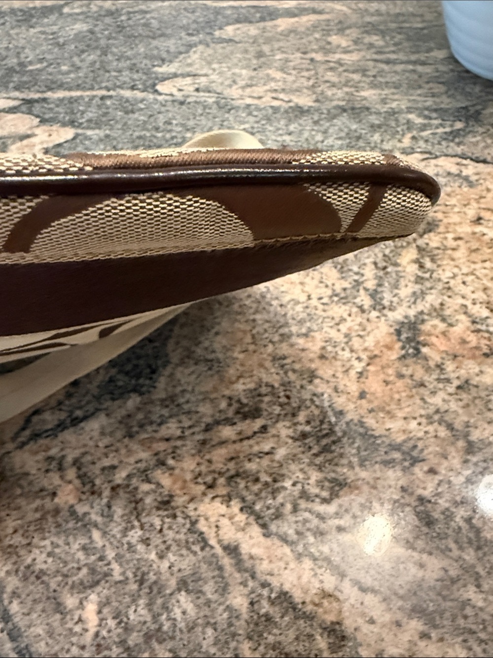Coach Tan and Brown Signature Canvas Messenger Bag - Picture 7 of 7